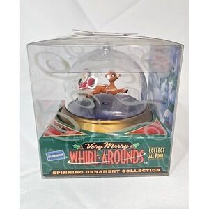 1999‎ Blockbuster Very Merry Whirl-Arounds Rudolph Reindeer Ornament NEW Vintage